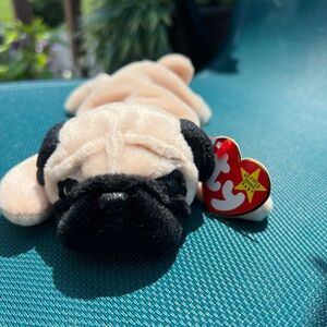 “Pugsly” the Dog *RARE FIND* 1996 TY Original Beanie Baby